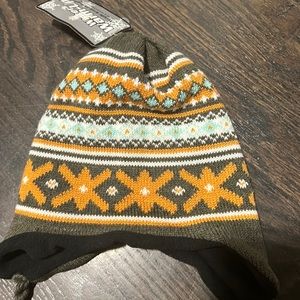 Big kids multi colored knitted beanie